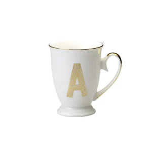 Bitossi Home Mug Lettera A 11 O 8,7 Cm- Tazze E Tazzine
