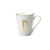 Bitossi Home Mug Lettera P 8,7 O 10,3H Cm- Tazze E Tazzine