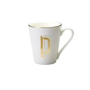 Bitossi Home Mug Lettera P 8,7 O 10,3H Cm- Tazze E Tazzine