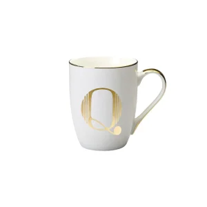 Bitossi Home Mug Lettera Q H 10,3 O 8,2 Cm- Tazze E Tazzine