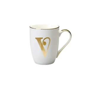 Bitossi Home Mug Lettera V 10,3 O 8,2 Cm- Tazze E Tazzine