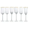 Bitossi Home Set 6 Flute Forme Assortite- Bicchieri