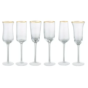 Bitossi Home Set 6 Flute Forme Assortite- Bicchieri