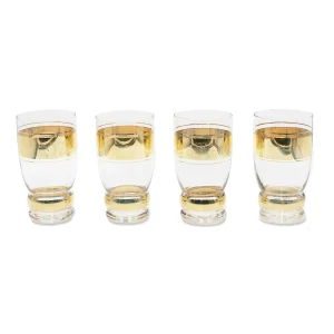 Bitossi Home Set 4 Tumbler Dettagli Oro- Bicchieri