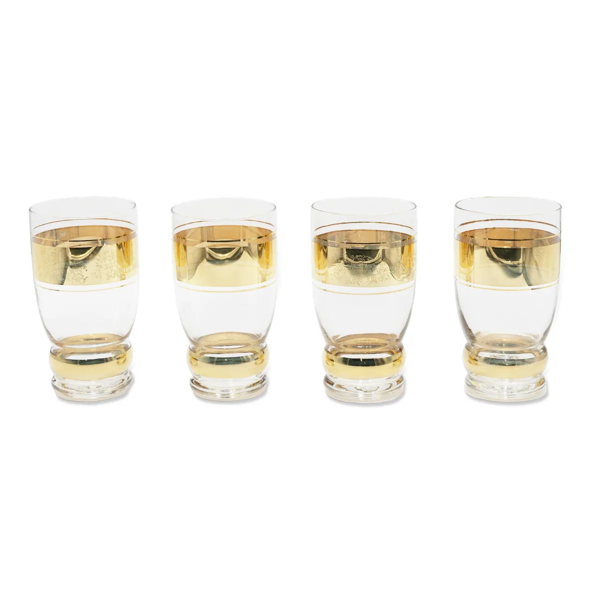 Bitossi Home Set 4 Tumbler Dettagli Oro- Bicchieri